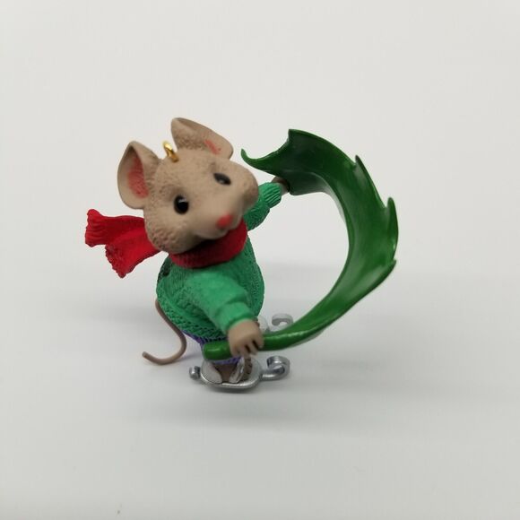 Hallmark BREEZIN' ALONG Mouse on Skates Keepsake Ornament w/ Box~NEW 1997 - Picture 3 of 7